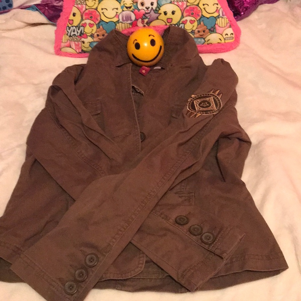 Jean Jacket is adult size, fits like a medium